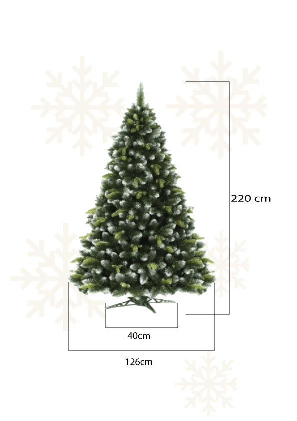 Božično drevo Bor 220cm Exclusive 4